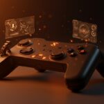 Tecnología asistiva y hardware modular para la accesibilidad gaming, representando el futuro de la inclusión digital.