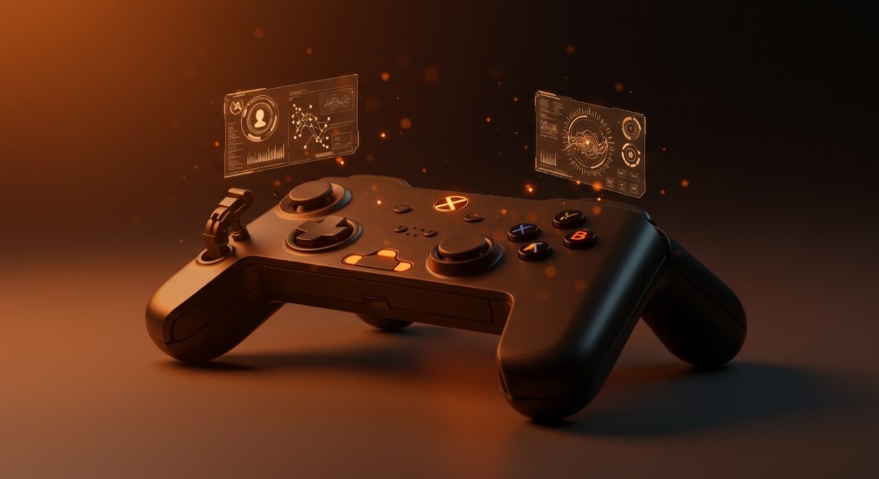 Tecnología asistiva y hardware modular para la accesibilidad gaming, representando el futuro de la inclusión digital.