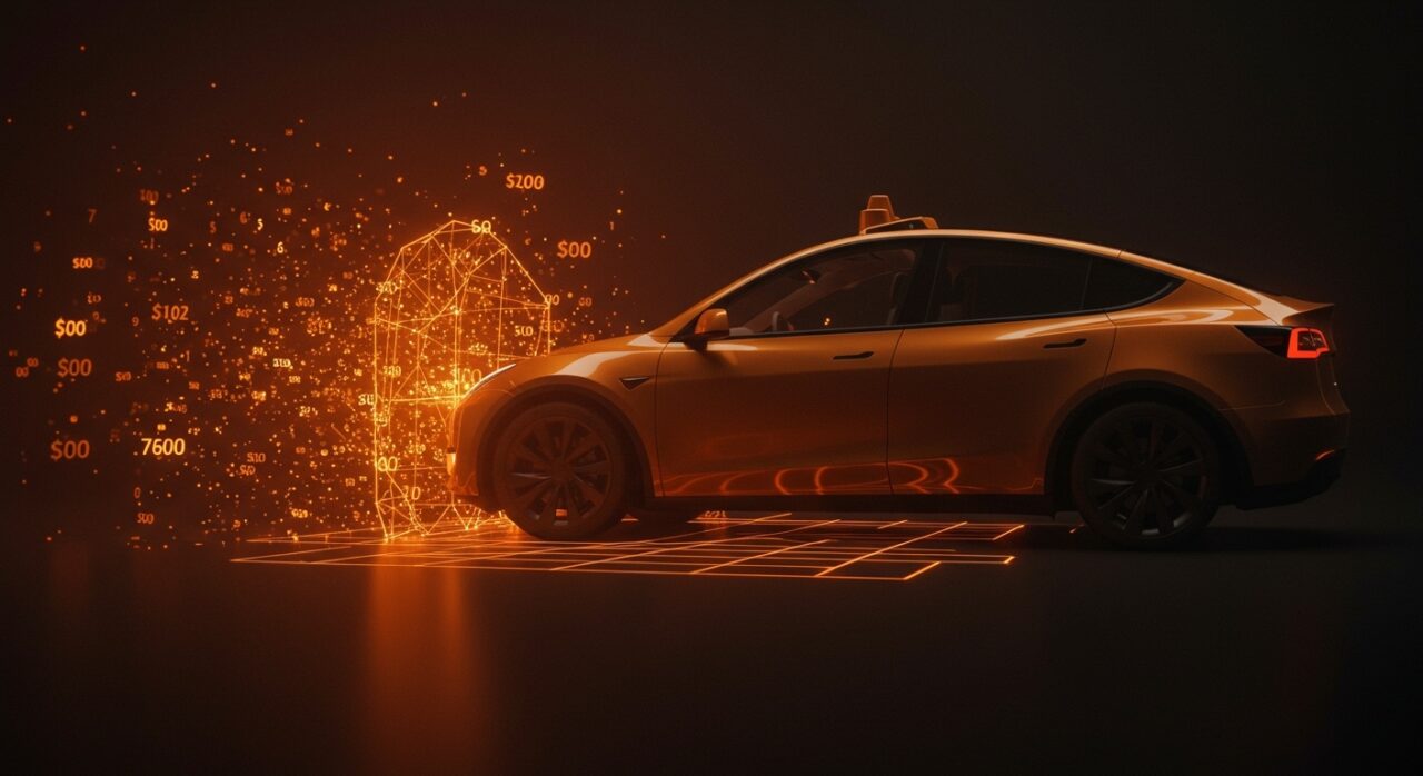 Tesla Model Y superando pruebas ADAS de NHTSA, representando el futuro de la seguridad vehicular con IA y movilidad autónoma.