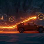Coches eléctricos chinos superando pruebas de frío extremo en Noruega, representando la competitividad de la movilidad eléctrica asiática.