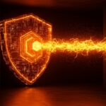 Inversión de venture capital en IA defensiva, representando la fusión de seguridad tecnológica y funding estratégico.