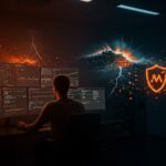 Protección contra ataques DDoS en servidores Ubuntu para startups, destacando la ciberseguridad y defensa de infraestructura Linux.