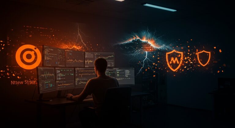 Protección contra ataques DDoS en servidores Ubuntu para startups, destacando la ciberseguridad y defensa de infraestructura Linux.