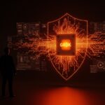 Elon Musk y xAI usando modelos de OpenAI para Grok, ilustración conceptual de destilación y propiedad intelectual en startups de inteligencia artificial.