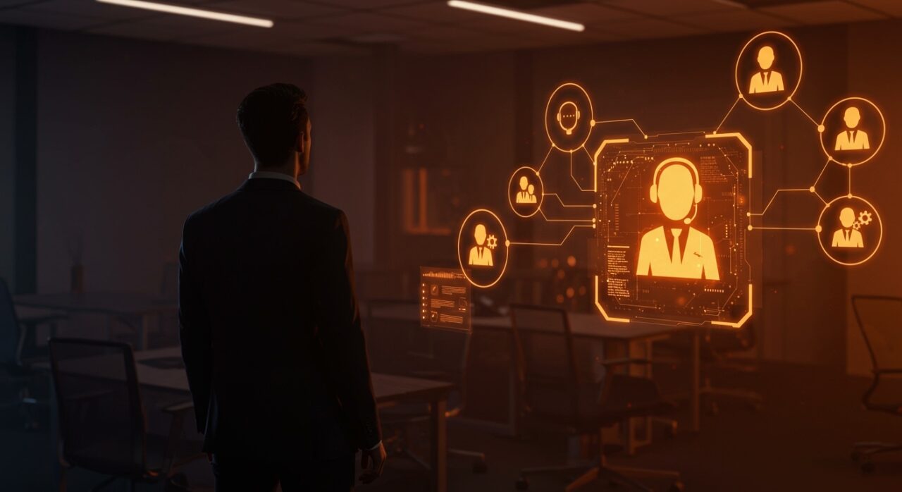 Estrategia de transformación digital con IA en Zendesk: CMO liderando agentes de servicio al cliente en SaaS.