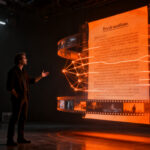 Herramienta de IA 90210 convirtiendo guiones en cortometrajes para automatizar la producción audiovisual.