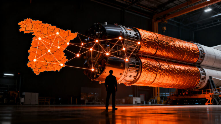 Ingeniería aeroespacial de Airbus para el cohete Ariane 6 utilizando componentes fabricados en España.