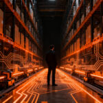 Automatización de almacenes logísticos en México, representando el crecimiento del e-commerce y supply chain tech para 2026.