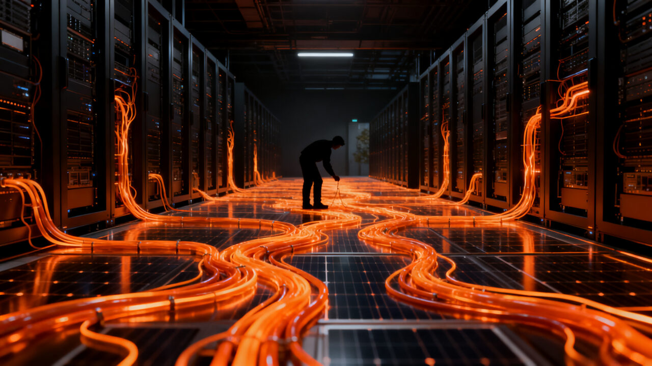 Infraestructura de centro de datos de Amazon AWS con consumo hídrico y sostenibilidad cloud.