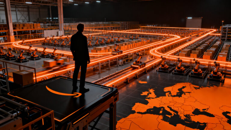 Inversión masiva de Amazon en robótica logística europea: impacto y oportunidades para startups de supply chain.