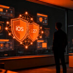 Fundador analizando nuevas regulaciones de seguridad infantil y controles parentales en iOS 27 para startups de family tech.