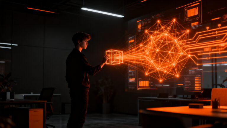 Joven emprendedor de Apralize Innovations automatizando procesos con inteligencia artificial para clientes globales.