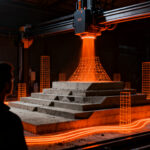 Startup Aridditive utilizando impresión 3D de hormigón en construcción sostenible, representando innovación en deeptech.