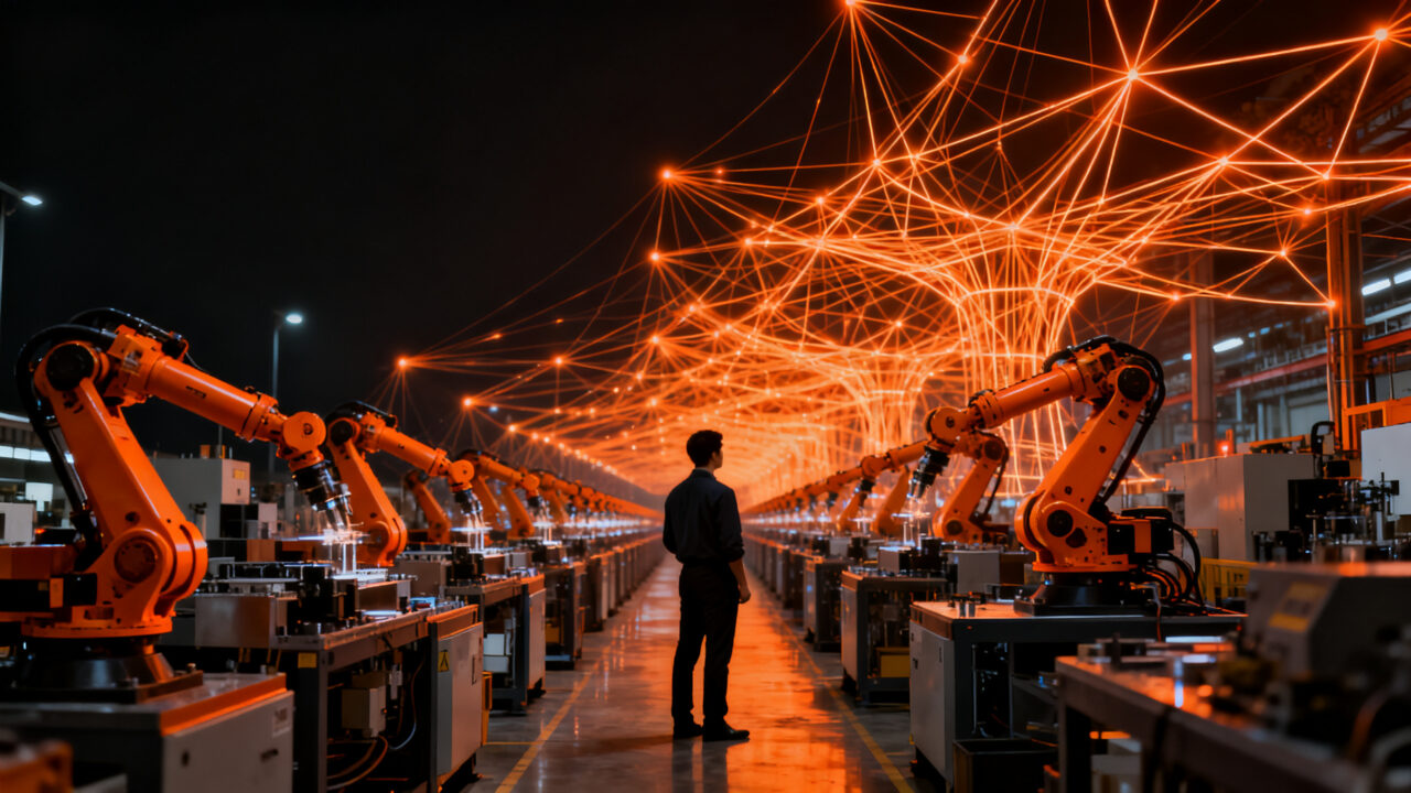 Transformación digital y automatización industrial en PYMES, representando el crecimiento del mercado en Vietnam y la Industria 4.0.