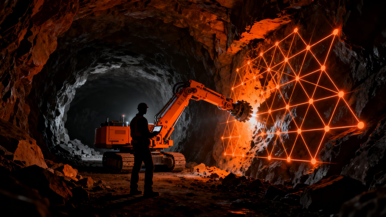 Automatización en minería subterránea con tecnología Sandvik Ground Support para aumentar la productividad minera.