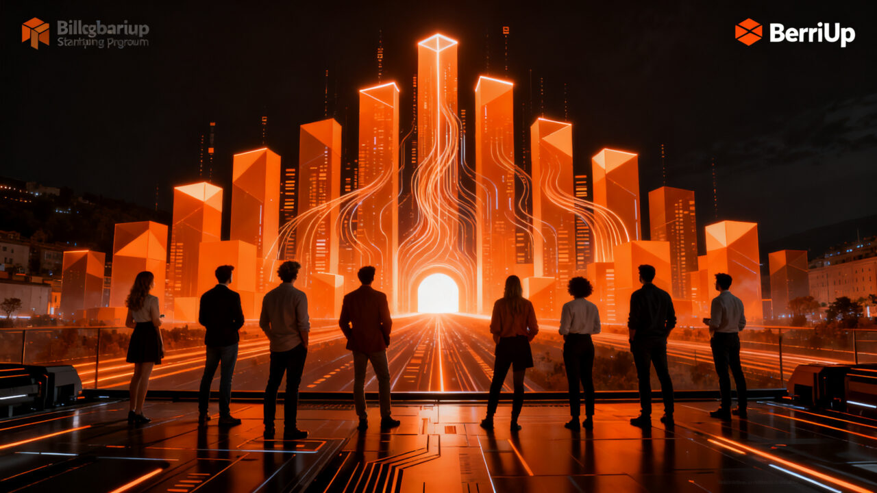 Ocho startups finalistas de la aceleradora BerriUp 2026, representando la innovación y el crecimiento en el ecosistema emprendedor español.