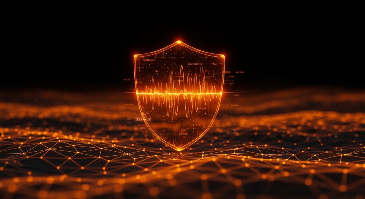Representación conceptual de AuditorIA, plataforma de IA para compliance financiero y monitoreo de comunicaciones corporativas en regtech.