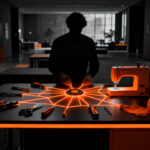 Bibliotecas públicas en Finlandia ofreciendo herramientas y máquinas de coser, representando la economía colaborativa e innovación social.