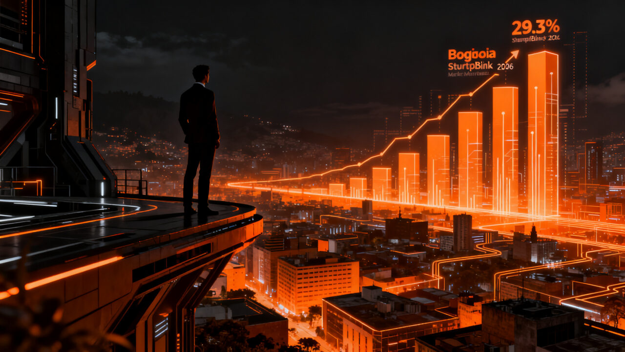 Ecosistema startup de Bogotá creciendo en el ranking global StartupBlink 2026, destacando inversión extranjera y madurez tecnológica en Colombia.