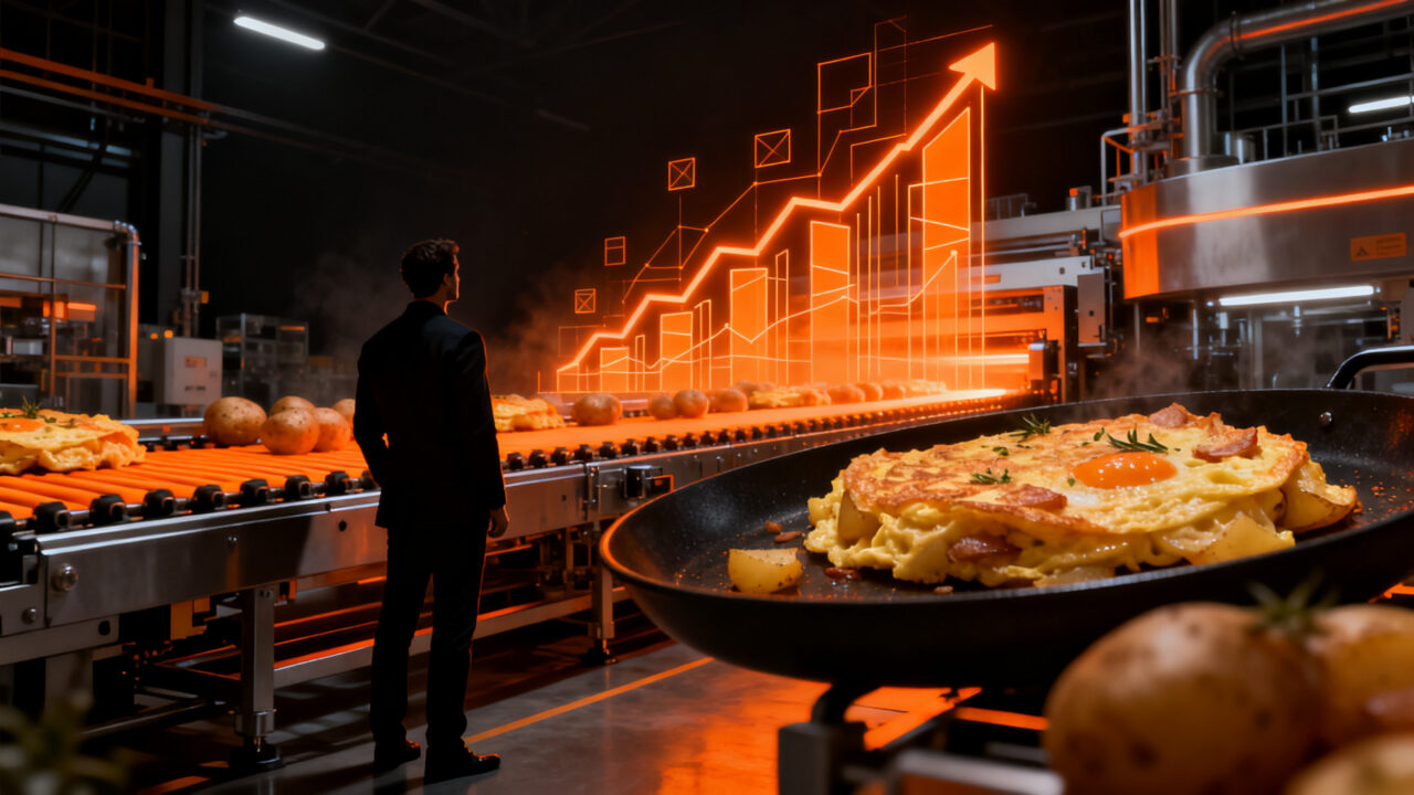 Análisis del mercado foodtech en España, destacando la exitosa escala industrial de la tortilla de patatas y nuevas tendencias de consumo.