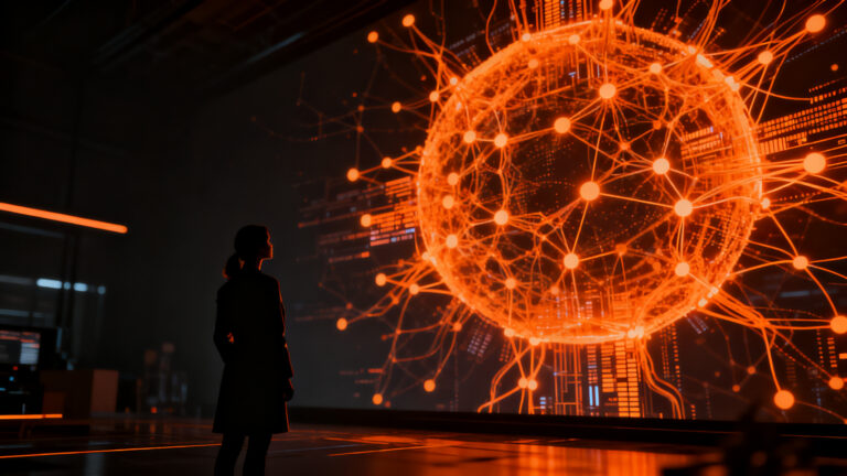 Brecha de género en IA: investigadora analizando redes neuronales para reducir sesgos algorítmicos en startups argentinas.