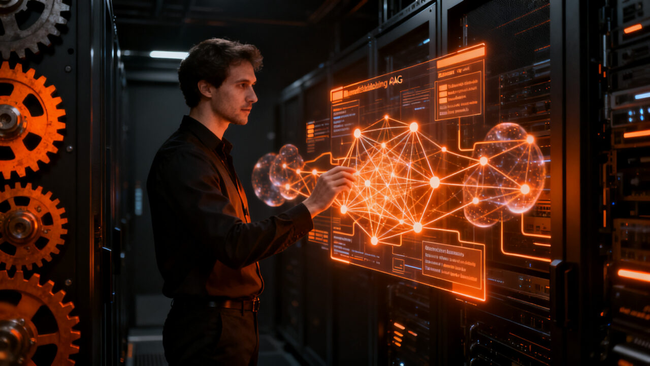 Arquitectura de búsqueda híbrida con embeddings y BM25 para optimizar motores de búsqueda SaaS y e-commerce en 2026.