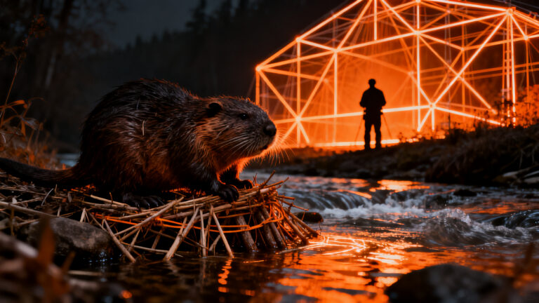 Proyecto de reintroducción de castores en Londres como solución innovadora y sostenible contra inundaciones.