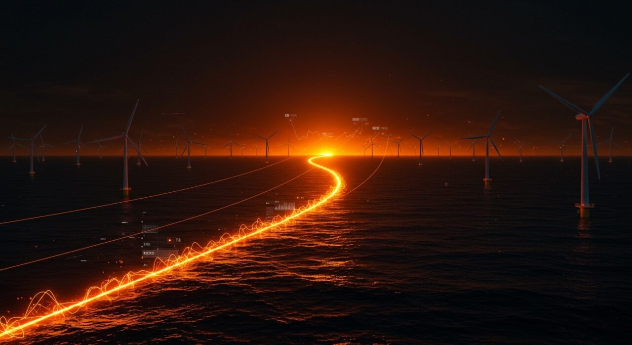 Estación eólica offshore de China con tecnología HVDC, representando la transición energética y oportunidades para emprendedores tecnológicos.