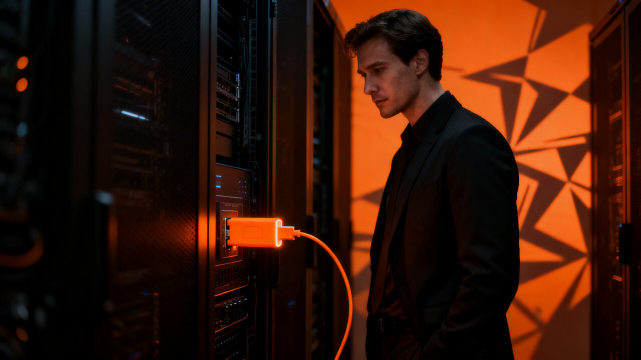 Malware USB robando criptomonedas, concepto de ciberseguridad para startups y protección de activos digitales.