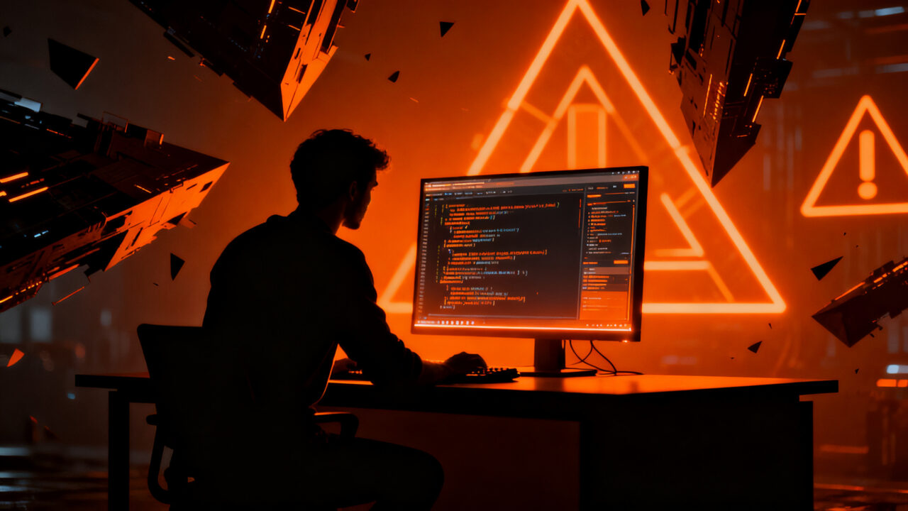 Desarrollador trabajando en entorno Linux sin soporte oficial para Claude Desktop, simbolizando riesgos de seguridad en startups.