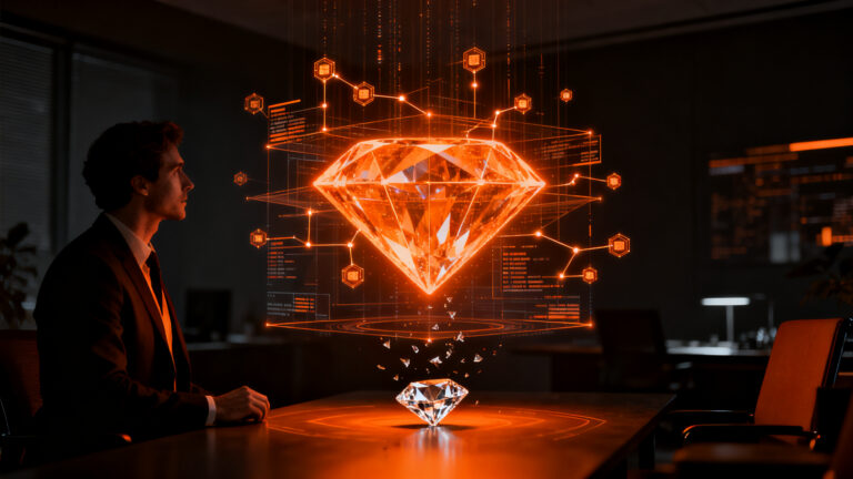 Impacto de la tecnología blockchain Tracr de De Beers en el mercado de diamantes frente a la caída de precios de laboratorio.