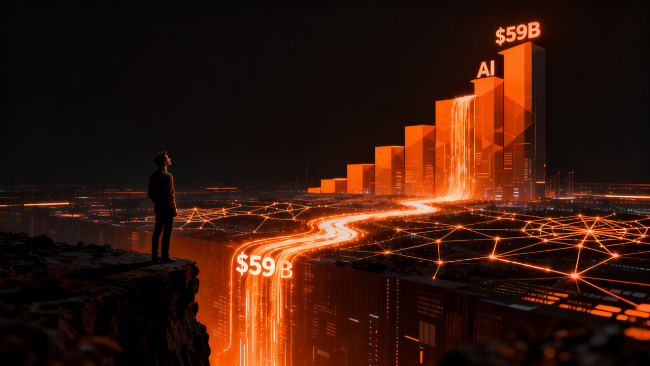 Founder observando el éxito de funding de IA de DeepSeek con valoración de 59 mil millones de dólares, lecciones para emprendedores hispanos en financiación de startups.