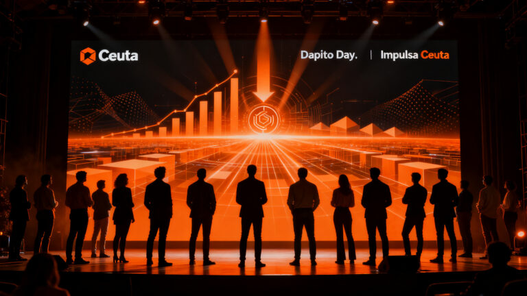 Startups compitiendo en el Demo Day Impulsa Ceuta por financiación y ventajas fiscales para emprendedores.