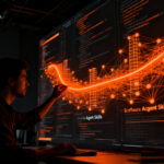 Desarrollador analizando código con agentes de IA, optimizando Agent Skills en Claude Code para escalar startups.