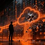 Especialista en seguridad cloud analizando una arquitectura de red compleja para evitar brechas millonarias en SaaS.