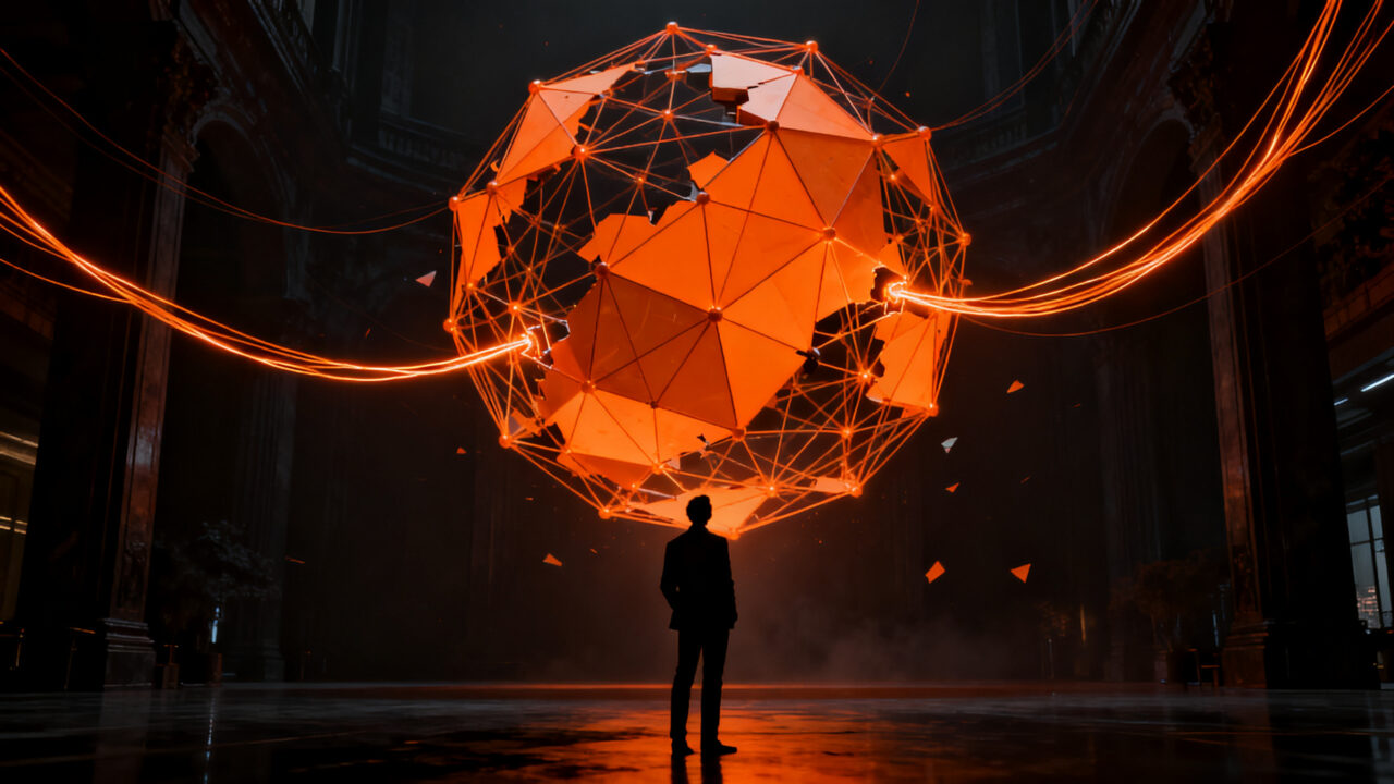 Líder tecnológico frente a una red neuronal compleja, representando la ética en la inteligencia artificial y la responsabilidad en startups para 2026.