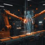 Representación de IA y automatización industrial en packaging para EXPO PACK México 2026.