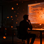 Founder gestionando el agotamiento y la fatiga informativa para mantener la salud mental y productividad en su startup.