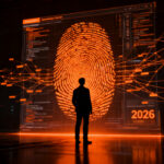 Representación visual de la huella digital del navegador y privacidad web en 2026, mostrando la identificación de datos técnicos de usuarios.