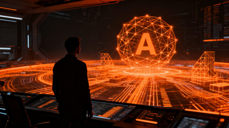Fundador de startup fintech analizando datos complejos de cumplimiento normativo y AML mediante inteligencia artificial tras levantar inversión Serie A.