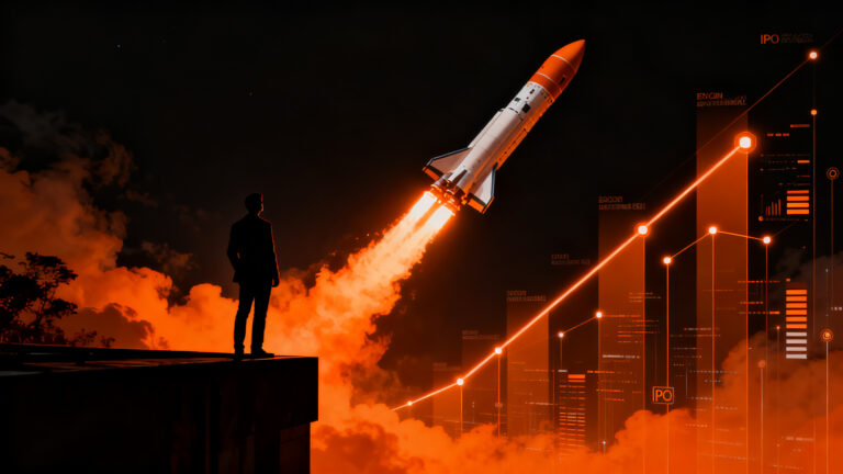 Inversión de Founders Fund en SpaceX y la proyección de su IPO de 50 mil millones de dólares.