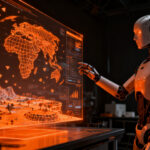 Robot de IA entrenado mediante entornos virtuales de videojuegos, representando el avance en agentes autónomos de General Intuition.