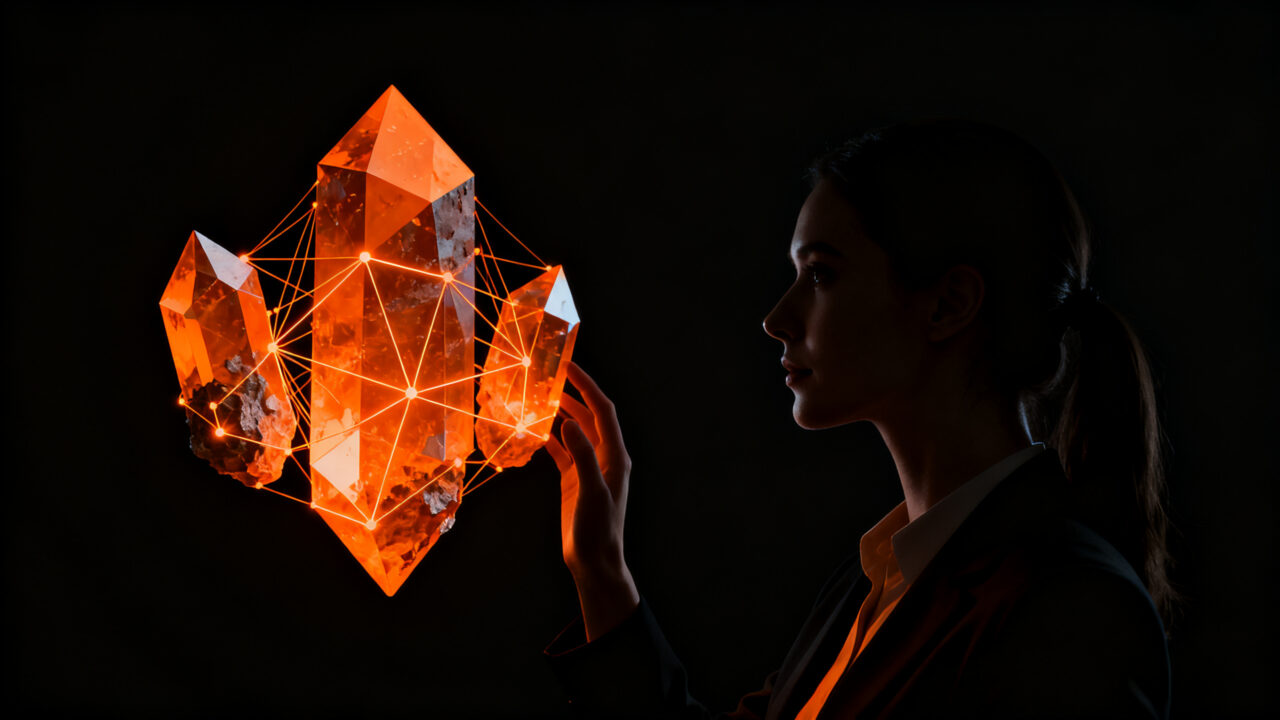 CEO de Genius Mining AI presentando innovadora tecnología de inteligencia artificial para aumentar la productividad en la minería inteligente.