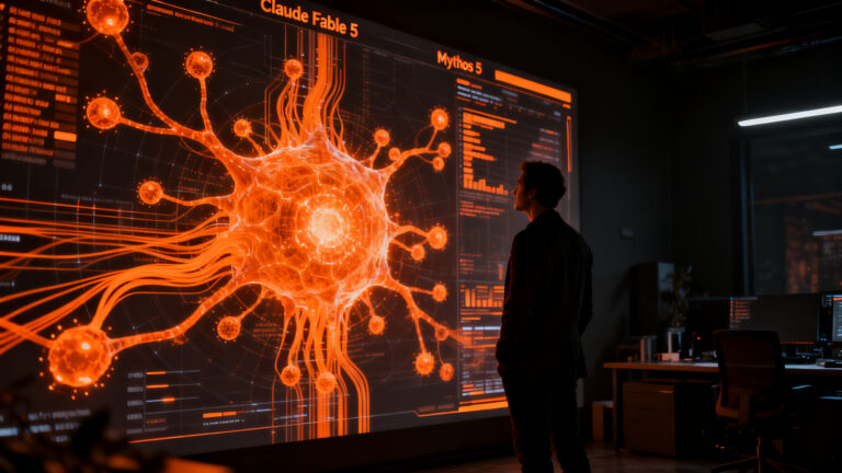 Un founder analizando estructuras de datos de IA de Anthropic para la toma de decisiones estratégicas en 2026.