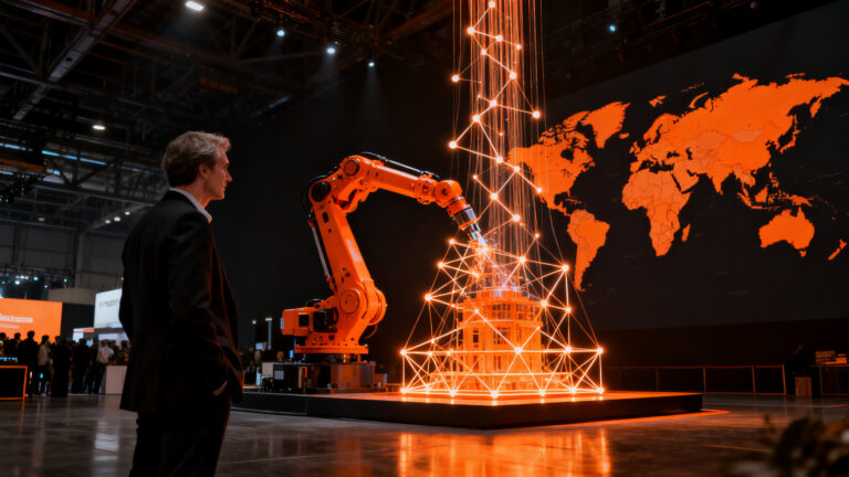 Startups españolas de robótica en Hannover Messe 2027, representando la internacionalización tecnológica con ICEX.
