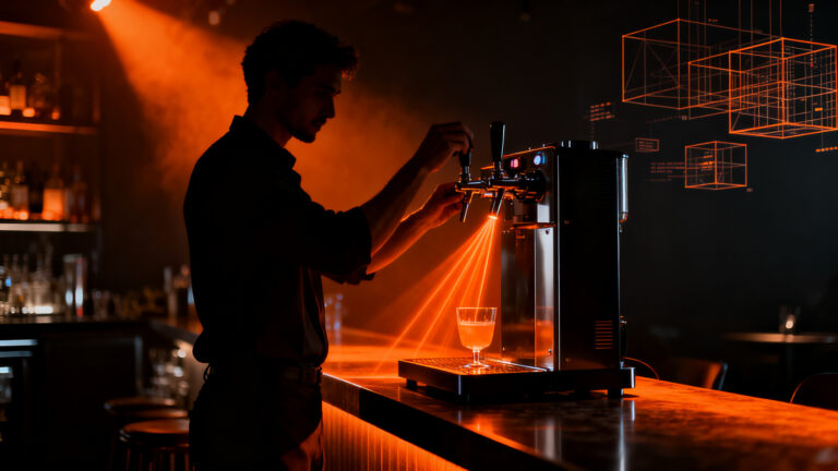 Sistema de innovación foodtech HASP Draëft para personalización de bebidas en el sector horeca.