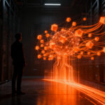 Tendencias de IA autónoma 2026 para startups, mostrando agentes inteligentes e infraestructura tecnológica.