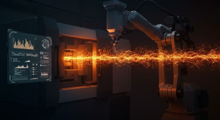 IA aplicada a la inyección de plásticos para mejorar la eficiencia productiva y reducir el desperdicio en la industria 4.0.