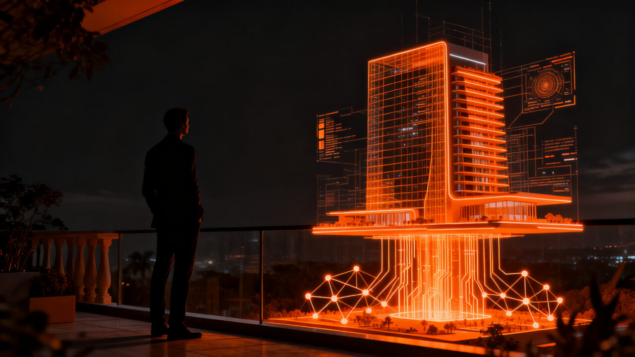 Impacto de la inteligencia artificial en el mercado inmobiliario de lujo en Estados Unidos, mostrando crecimiento y capital tecnológico.