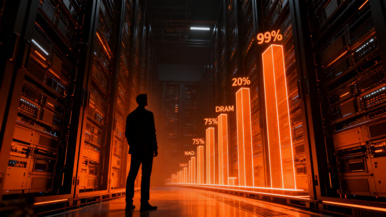 Impacto del aumento de precios en memoria DRAM y NAND para la infraestructura de startups de IA en 2026.